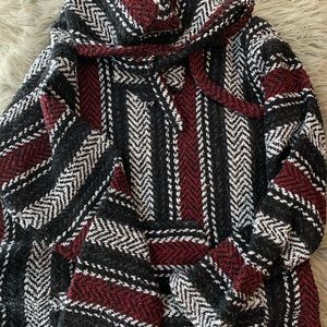 Red, Black, and White baha hoodie